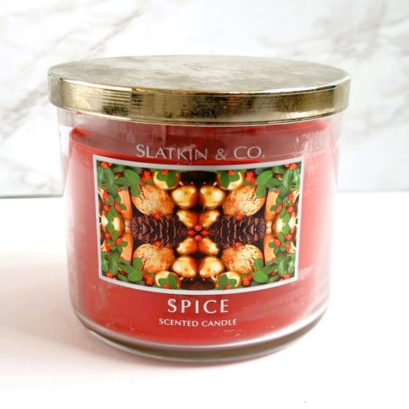 Bath & Body Works Spice 3 Wick Candle, White Barn Holiday Scent - Picture 1 of 4